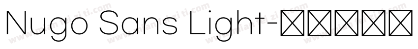 Nugo Sans Light字体转换